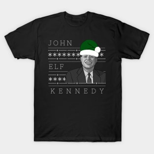 Holiday Sweater: JFK - John Elf Kennedy T-Shirt